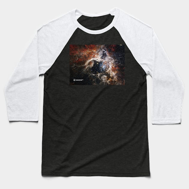 JWST Tarantula Nebula Baseball T-Shirt by Synthwave1950